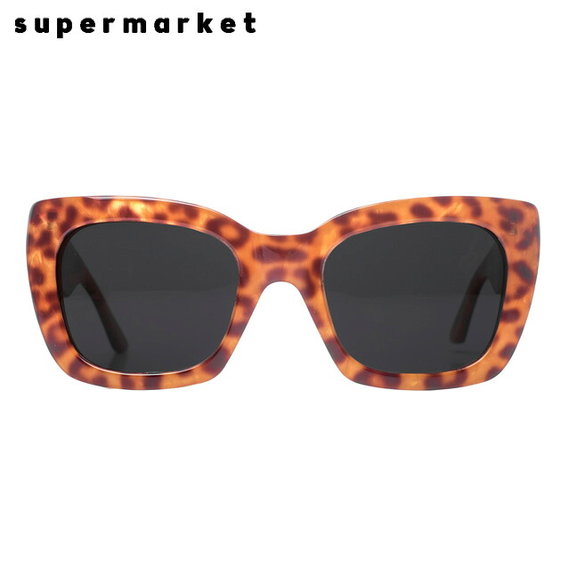 SUPERMARKET | SHOPLIFTER SUNGLASSES (STEAK) サングラス ビッグフレーム 大きめ 猫目 キャットアイ UVカット 豹柄 レオパード
