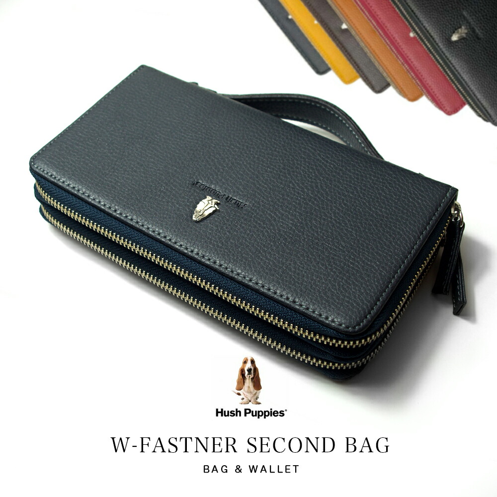 【10%OFF引き換え証散り散り中】ダブルチャック メンズ 二番目御徒面子 / 小さめ ハッシュパピー まとめ役 長金入れ 鞄 なめし革 金入れ 本革 大静電容量 今めかしい ブランド名 犬 ロゴタイプ 金入れ役立つこと かばん YKK Hush Puppies