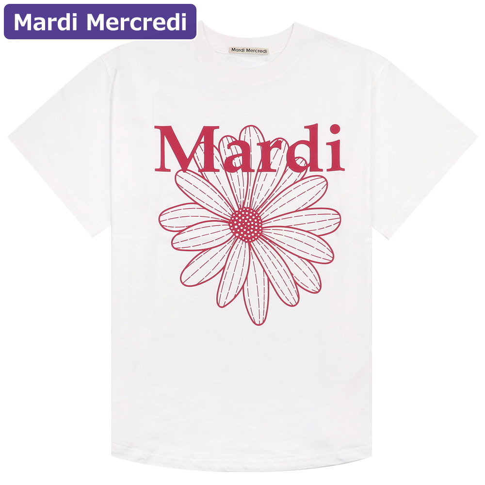 マルディメクルディ MARDI MERCREDI Tシャツ 半袖 TSHIRT FLOWERMARDI