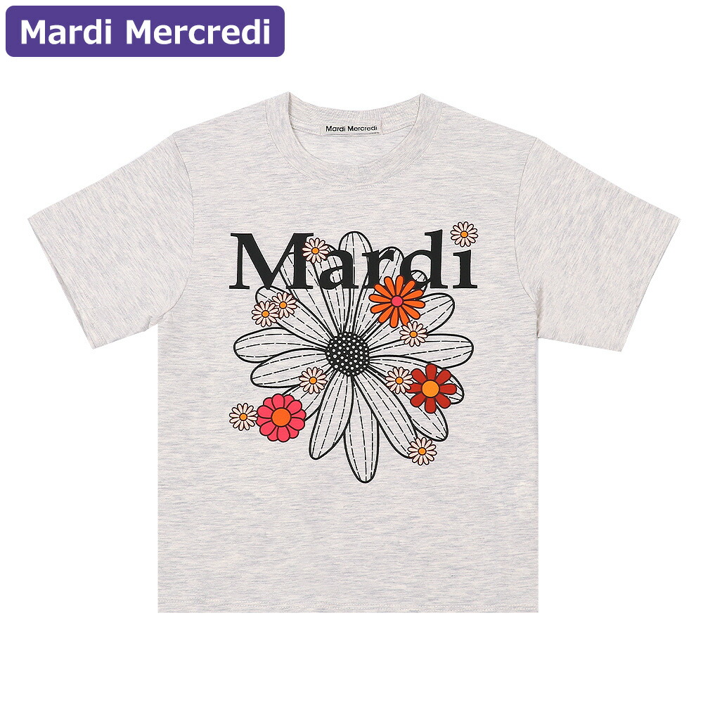MardiMercredi フラワープリント Tシャツ ショートパンツ セット Mardi Mercredi 花柄プリント Tシャツ ショートパンツ セット