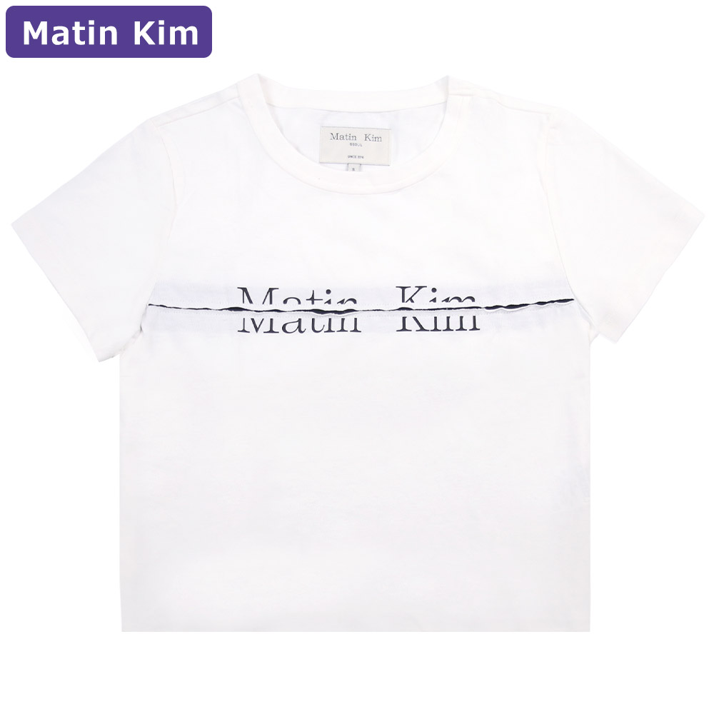楽天市場】マーティンキム Matin Kim Tシャツ LOGO CROP TOP