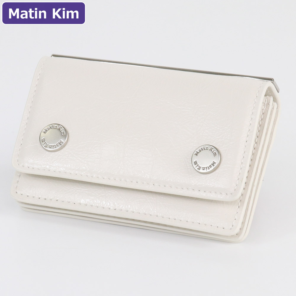 マーティンキム Matin Kim カードケース MK2577WL015M IVORY コインケース レディース 小物 新作｜US style