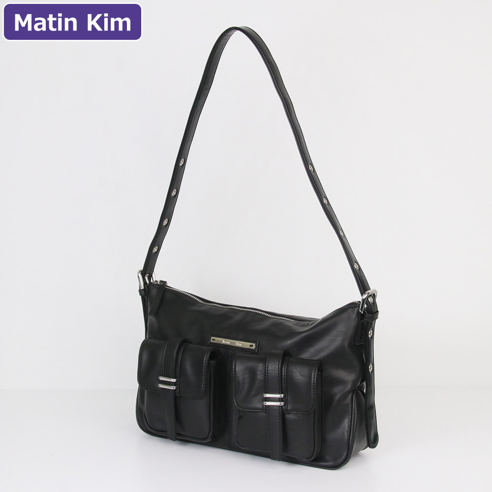 マーティンキム Matin Kim バッグ ショルダーバッグ MK2534BG030M BLACK 肩掛け レディース 新作