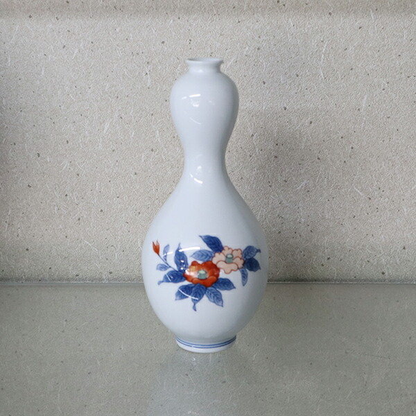 伊万里焼　花瓶　共箱付き　迎春 伊万里焼 花瓶 共箱付き 迎春 花瓶・フラワースタンド