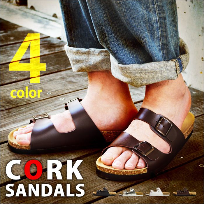 楽天市場 メンズ サンダル メンズ コンフォートサンダル メンズサンダル ストラップサンダル 軽量 男 コルクサンダル シャワーサンダル スリッポン サボ アクアシューズ ベルト 靴 メンズシューズ 61 あす楽対応 21 夏新作 靴のアプリコットタウン