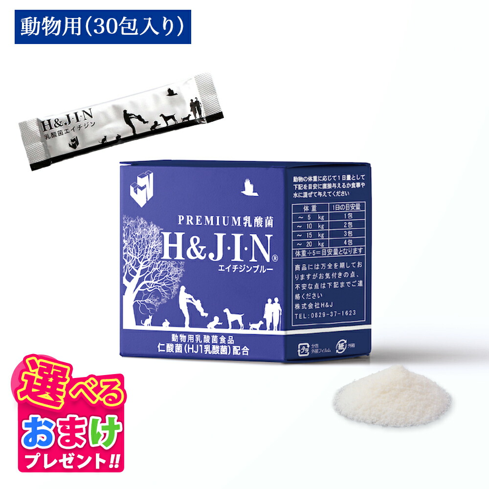 楽天市場】エイチジン ブルー 動物用乳酸菌食品 JIN （ペット用