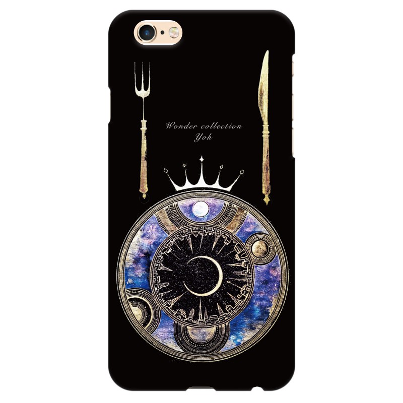 楽天市場 Iphone6s Plus 6plus 用 スマホケース 黒い宙料理の魔法書 宇宙 月 星 Wonder Collection 魔法 きれい Vidamall 楽天市場店