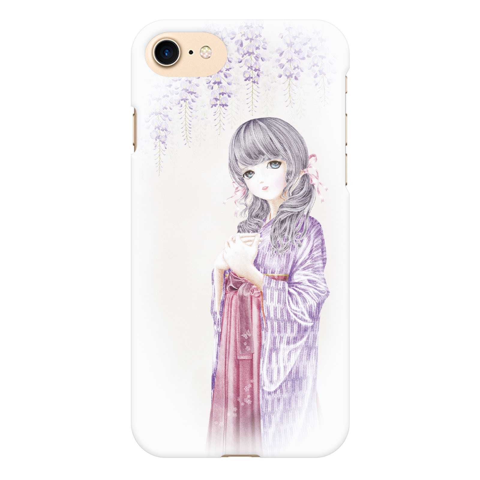 楽天市場 Iphone8 Iphone7 用スマホケース あまみ藤奈 Mod01 イラスト パステル 花 花柄 女の子 女性 和風 和柄 Vida Mall 楽天市場店