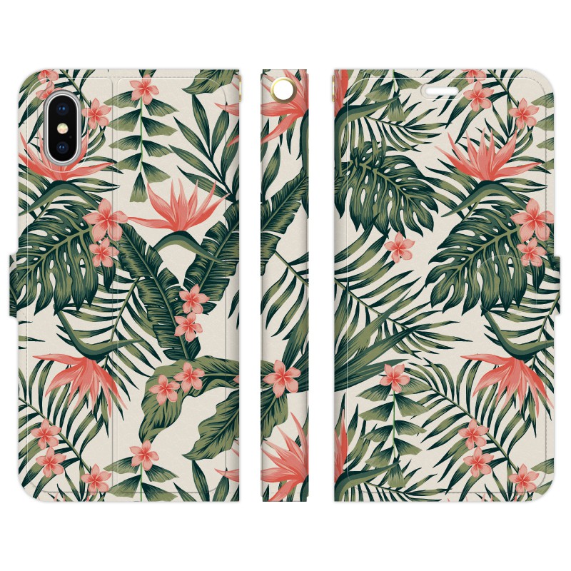 楽天市場 Iphone Xs Max 用スマホケース 手帳型 ボタニカル ハワイアン ピンク プルメリア ネイティブ Hawaii ハワイ 花柄 葉っぱ 椰子 ヤシ アロハ レトロ トロピカル 柄 模様 夏 人気 ダイアリー スタンド付 カード収納 おしゃれ かわいい きれい 女性向き 雑貨 グッズ