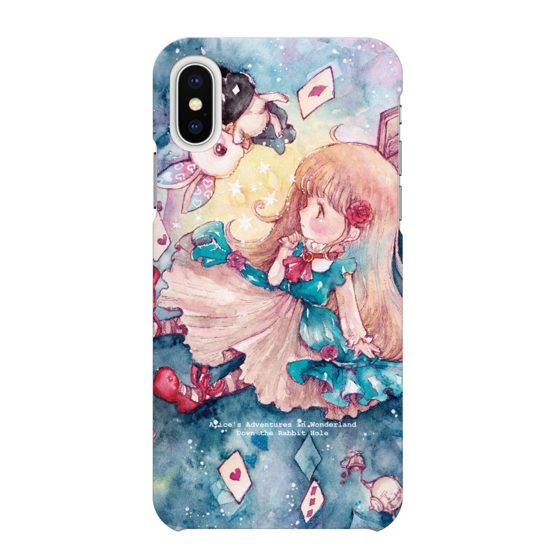 楽天市場 Xperia Xz1 Compact So 02k 用 スマホケース 穴に落ちたアリス かわいい 不思議の国のアリス うさぎ アンティーク トランプ 物語 アリス Vidamall 楽天市場店