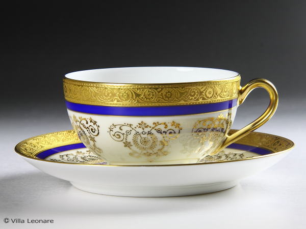 楽天市場】フランス リモージュ Limoges コバルトブルー 22金