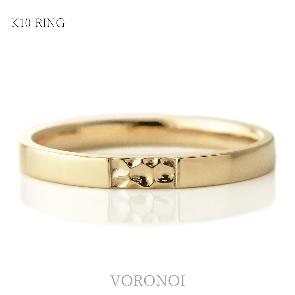 楽天市場】K10 ダイヤモンド 幅約1.8mm ゴールド リング 指輪 地金