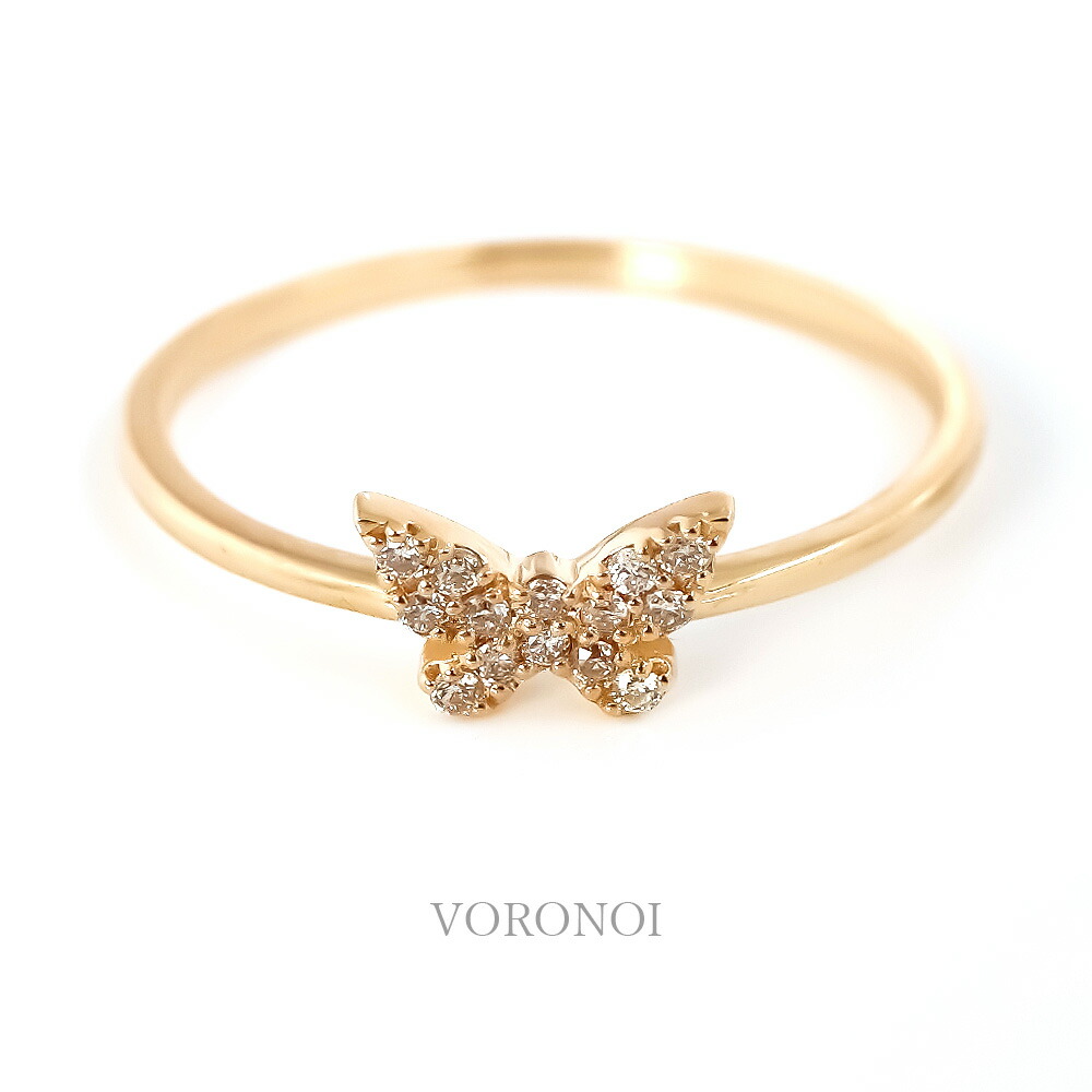 楽天市場】K18 ダイヤモンド 計0.07ct 蝶々 バタフライ モチーフ