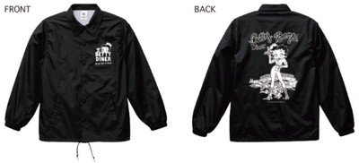 ショ159610  【送料無料】【アメリカン雑貨】【BettyBoop】【ベティ・ブープ】ナイロンコーチジャケット【M】【DINER】【USA】【アメキャラ】【服】【ジャケット】【アウター】【男女兼用】【レディース】【メンズ】【雑貨】【グッズ】【かわいい 楽天市場】【送料無料】 アメリカン雑貨 BettyBoop ベティ・ブープ