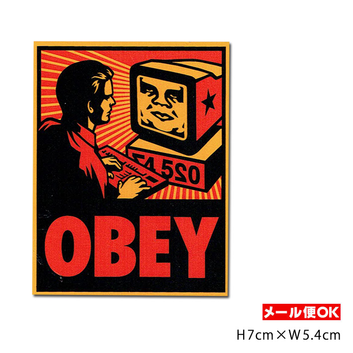 楽天市場 メール便ok Obey Sticker Your Computer ストリート ファッション グラフィック アート ステッカー シール デカール Usa アメリカ ポイント Foothill Gardens