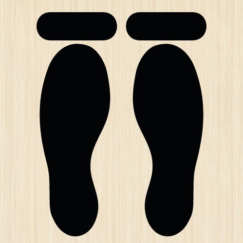 楽天市場】ステッカー 足跡 足型 フットプリント 床ステッカー 案内