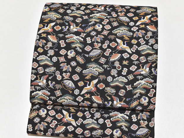 楽天市場】点描織 宝尽し文様 西陣織 とみや織物謹製 正絹 高級袋帯