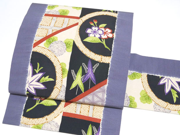 楽天市場】名古屋帯 白系 九寸帯 10 ＜お仕立て込み＞ 薄藤色 入学式