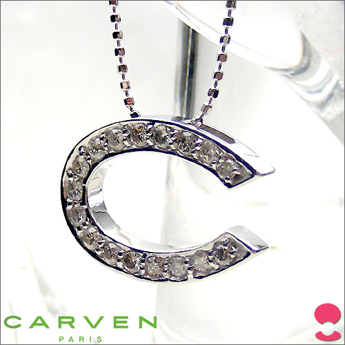 CARVEN(カルバン) K18WG ダイヤモンドペンダント|伊勢志摩あご湾渡辺真珠養殖場