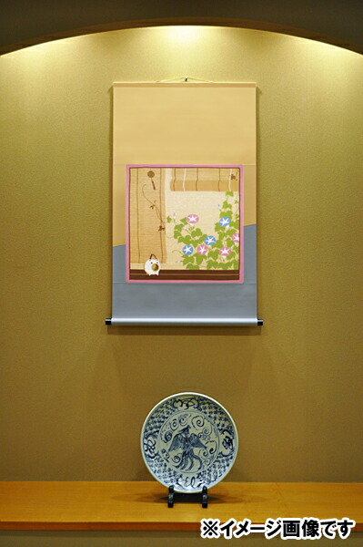 和風 掛け軸 花柄デザイン 藤娘 掛け軸 和風 掛け軸 花柄デザイン 藤娘 掛け軸