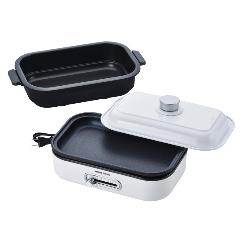 HOME SWAN ソロホットプレート 鍋付き SHP-08（PP）【のし・包装無料】【代引不可】