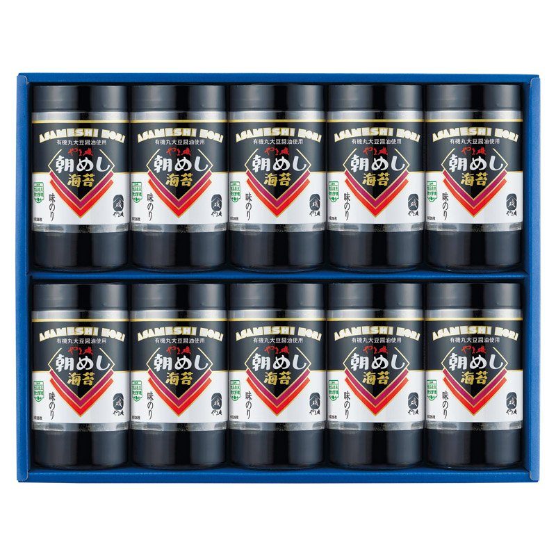 やま磯 朝めしカップ 卓上味付海苔ギフト 10本詰G【のし・包装無料】【代引不可】
