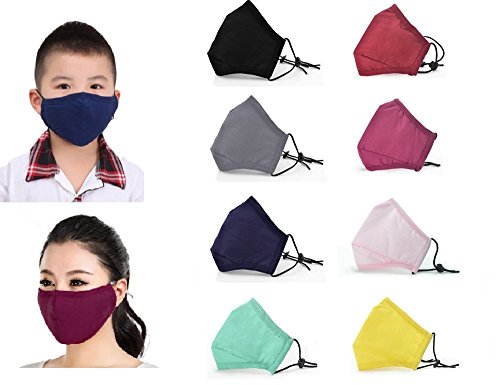 【 PM 2.5 花粉 防塵 マスク 】 子供 サイズ  洗濯できる ! 選べる カラー フィルター 付き
