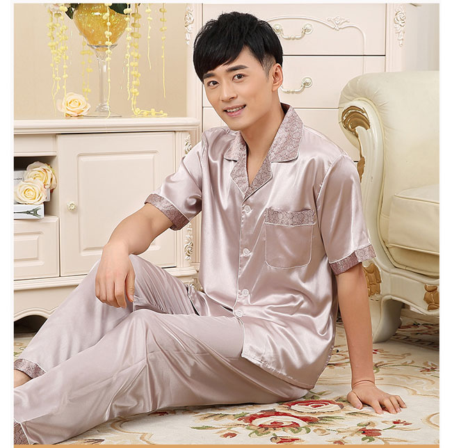 バスローブ パジャマ メンズ メンズパジャマ 三春九夏 清涼 条目仕掛ける 上下 ルーム装い 暮夜ワンピース 御部屋来着 寝巻 Nobhillmusic Com