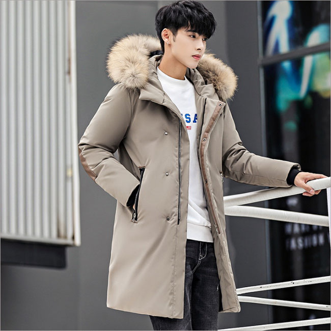 最安値 ダウンジャケット ダウンコート メンズ ロング丈 ラクーンファー フード付き 冬 厚手 冬服 カジュアル 防風 防寒 暖かい 大注目 Www Balloonylandkw Com