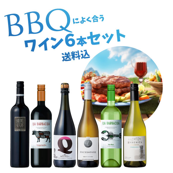 【楽天市場】bbqによく合う ワイン 6本セット 750ml×6本 肉に合う 海鮮 魚介類 ステーキ 海老 貝 バーベキュー 焼肉 焼きそば 白ワイン 辛口 スッキリ 赤 ランブルスコ