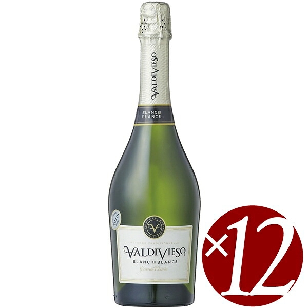 【P2倍(10日2時まで)】バルディビエソ ブラン・ド・ブラン/ビーニャ・バルディビエソ 750ml×１２本 (スパークリングワイン） 【スパークリングワイン 発泡酒 炭酸 微発泡 発泡性ワイン ハロウィン クリスマス 誕生日 結婚祝い パーティー】