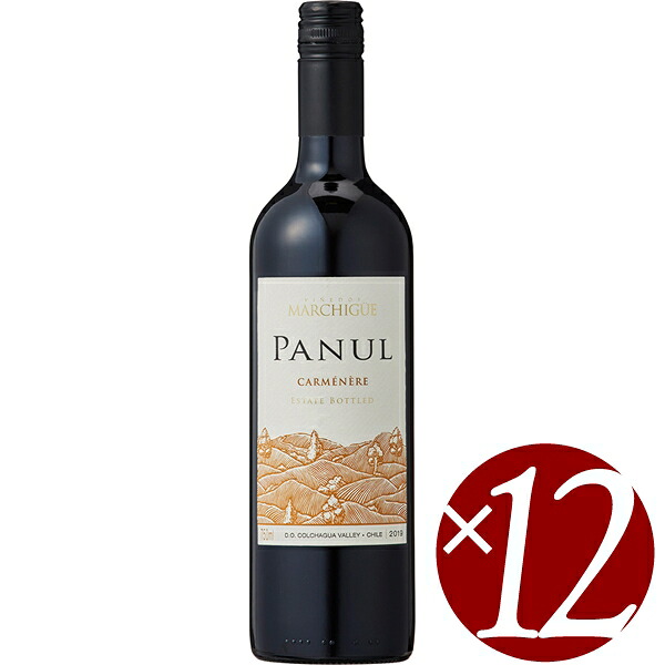 【P2倍(10日2時まで)】パヌール　カルメネール/ビーニャ・マルチグエ　750ml×12本 （赤ワイン）