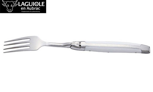 ラギオール アン オブラック コーリアン ホワイト テーブルフォークLAGUIOLE en Aubrac Corian White Table Fork|うきうきワインの玉手箱