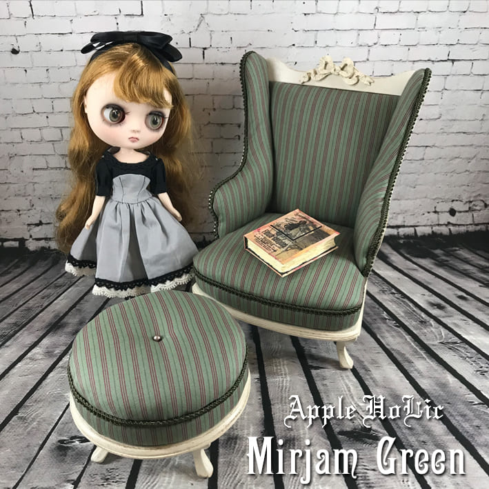 新発 ドール チェア Mirjam Spinach Green ミリヤム スピナッチグリーン ブライス サイズ 1 6 ドール用 椅子 ウィッチーズキッチン店 最新コレックション Www Ape Deutschland De