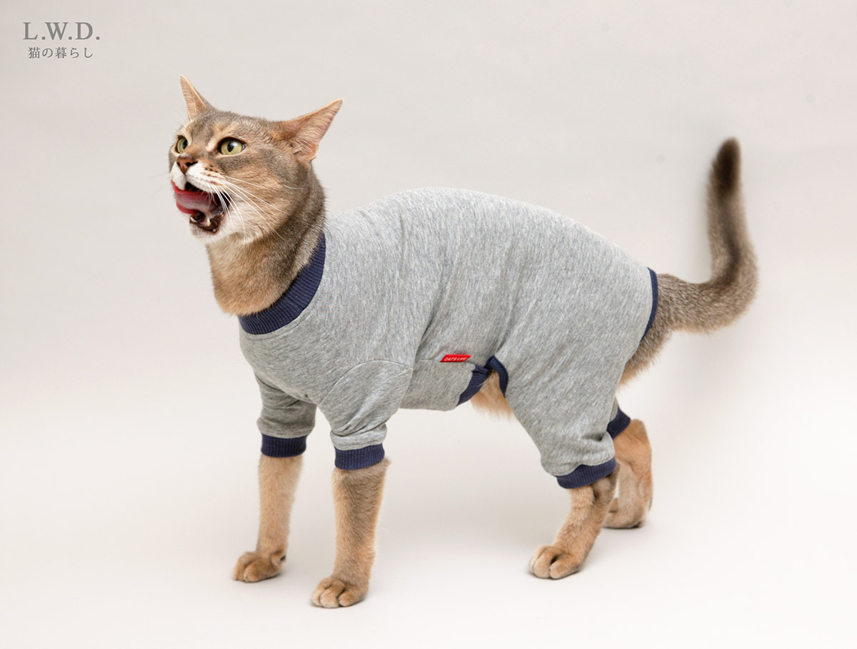 楽天市場 クレンゼスーツキャット犬と生活猫 ネコ 猫服 ロンパース 抗菌 抗ウイルス シンプル 犬と生活 猫の暮らし