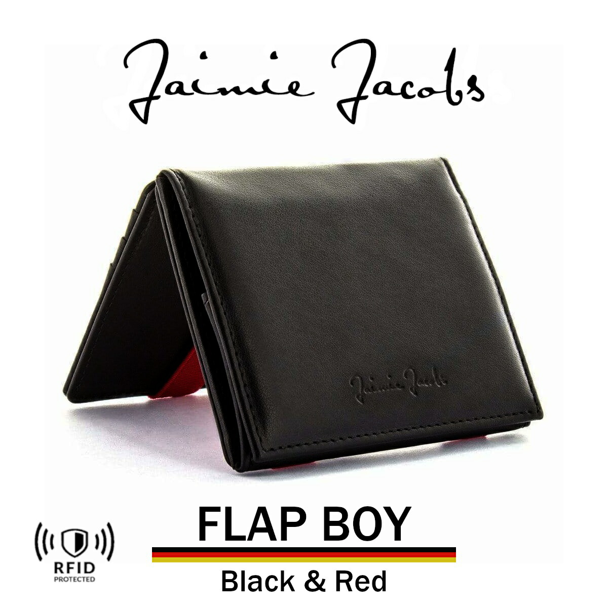 がま口 二つ折れ メンズ パウダーコンパクト 変化入れ ネグロ Jaimie Jacobs Flap Boy スキミング阻止 本革 イタリアンなめし革 商標 コンパクト財布 ミニ財布 Rfid 革 レザー 第2ウォレット 公休日 二つ勲章 ミニマル スキミング防止 Rfid で外国で旅するでも精神の平静