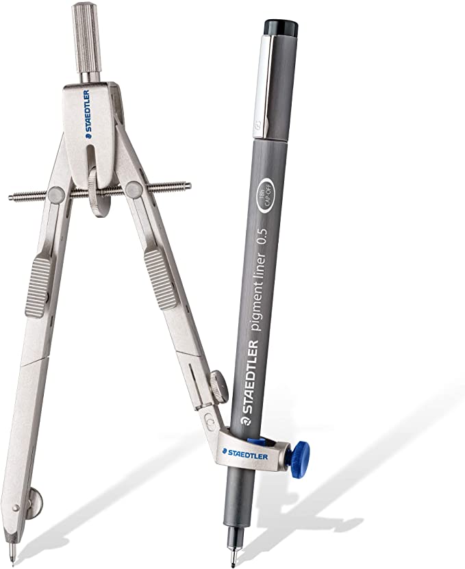 コンパス 製図用 中車式 完全固定 両脚開閉staedtler 555 03ステッドラー 両脚を開閉 固定 Ocrmglobal Com