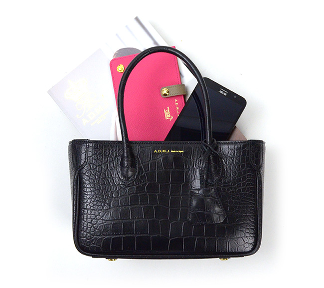 【楽天市場】ADMJ エーディーエムジェイ CROCODILEEMBOSSING MINITOTEBAG with SHOULDER