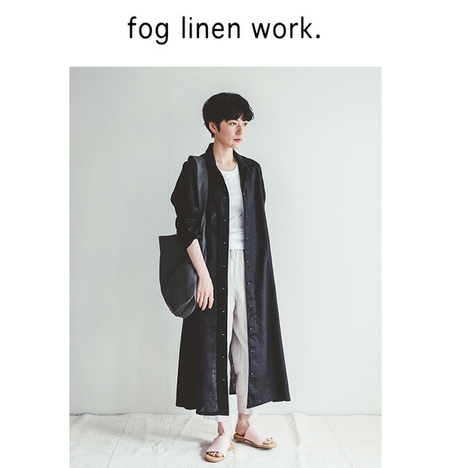 Faith Faith Fog フォグリネンワーク Linen Dress ワンピースfaith Aラインのシルエットの開襟のシャツワンピースはいろいろな着方が楽しめる1枚 Work ワンピース Black フェイス ワンピースfaith Dress Blackブラック Lwa310 17 ウーマンリミックス