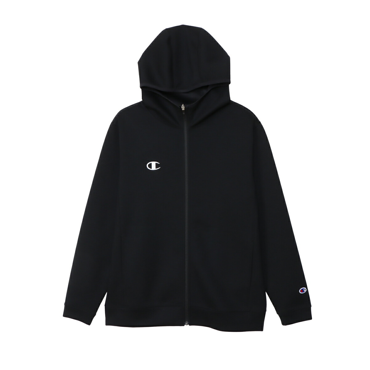 チャンピオン CHAMPION C3-BS110 ZIP HOODED SHIRT ブラック