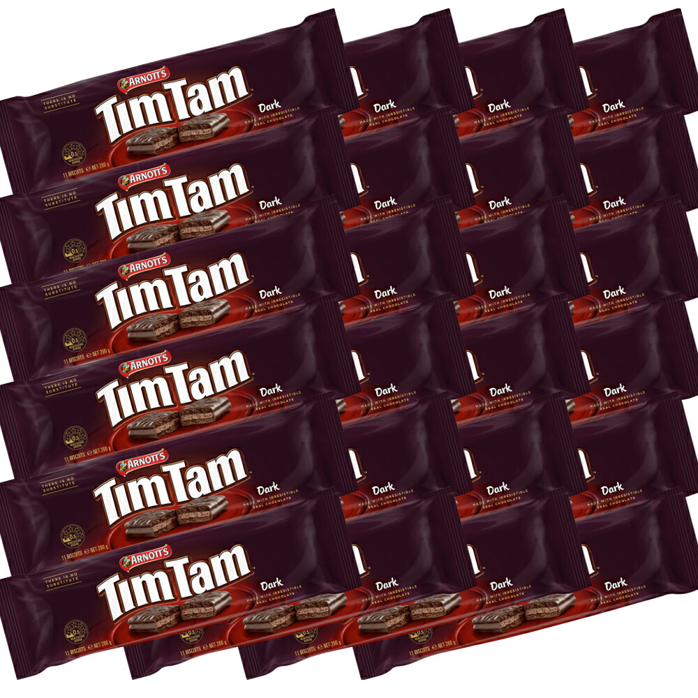 ティムタム クラシック ダーク２００ｇ ２４個セット 送料無料 ビスケット チョコ オーストラリア　クール便｜ワールドグルメショップ 13,706円