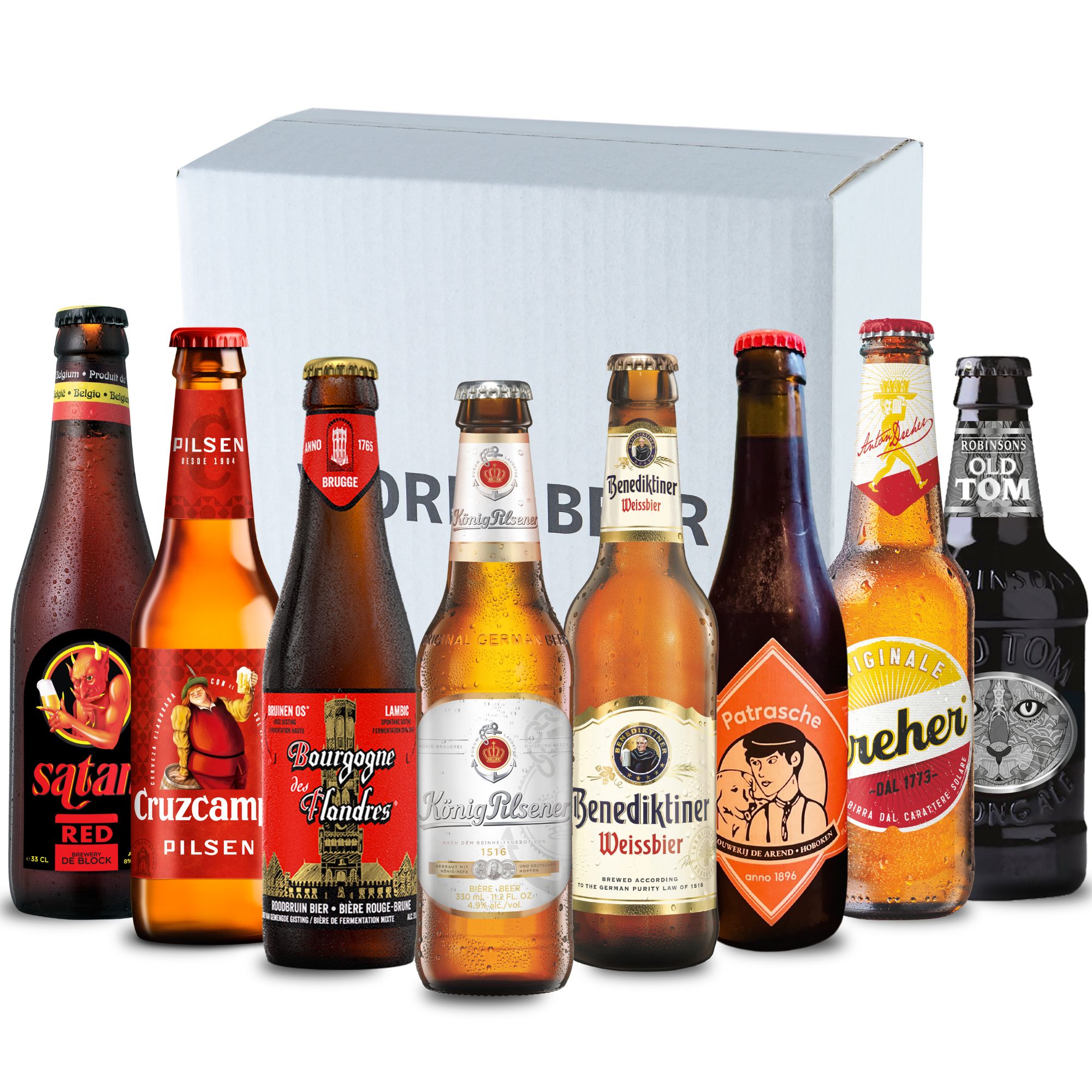 世界のビールBOX (ヨーロッパ編) (330ml ｘ 8本入) クラフトビール 海外ビール 飲み比べ 詰め合わせ 母の日 父の日 敬老の日 誕生日 贈り物 お中元 お歳暮 プレゼント ギフト セット 正規輸入品