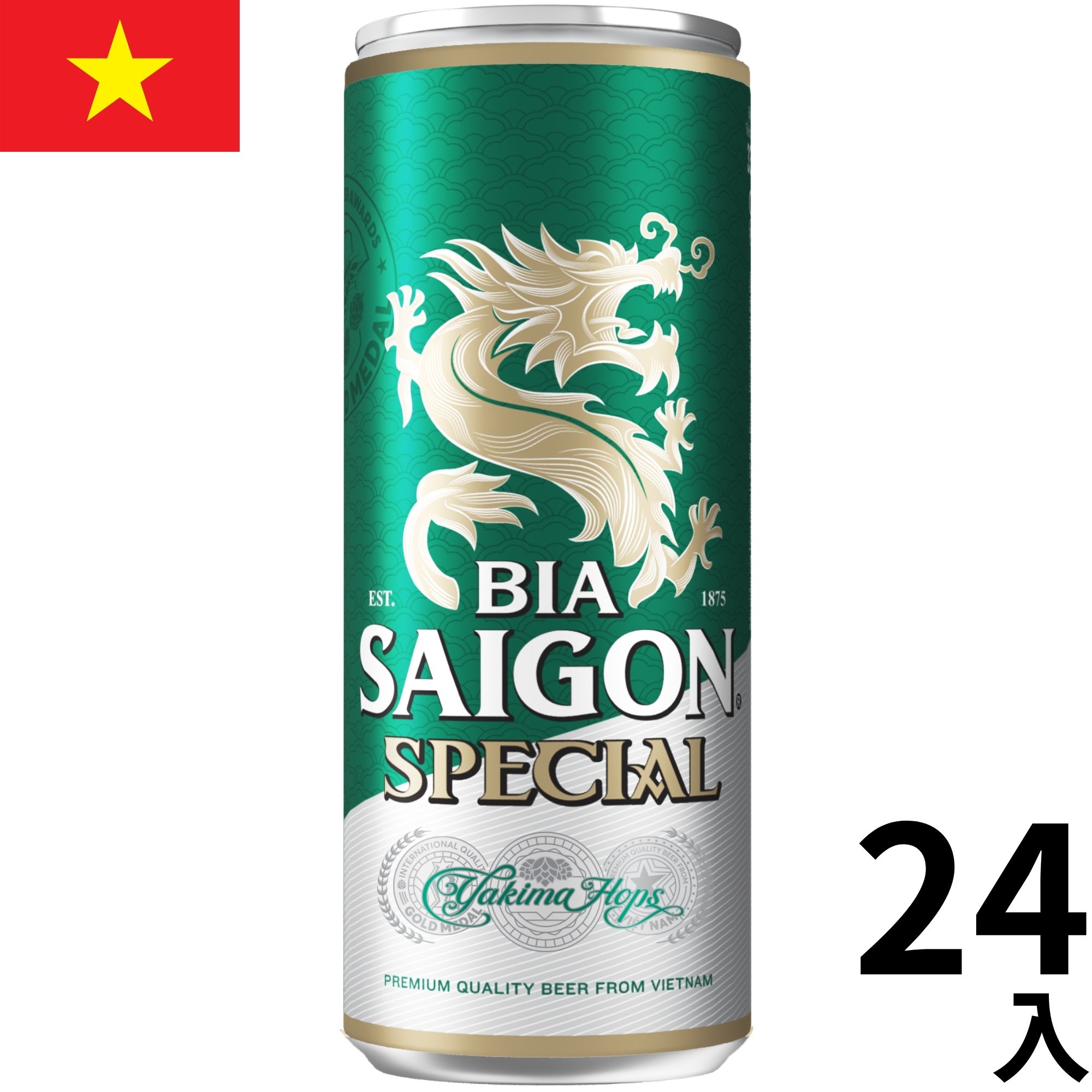 楽天市場】ベトナム 333 ビール缶 (330ml x 24本入)クラフトビール