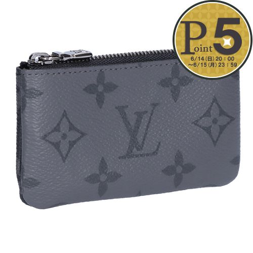 【18日0時～72h限定ポイント5倍】 ルイヴィトン LOUIS VUITTON コインケース キーケース ポシェット･クレ M80905 グレー