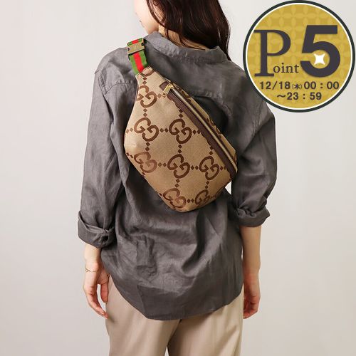 楽天市場】【超美品】 グッチ ボディバッグ ラージ ベルトバッグ GG