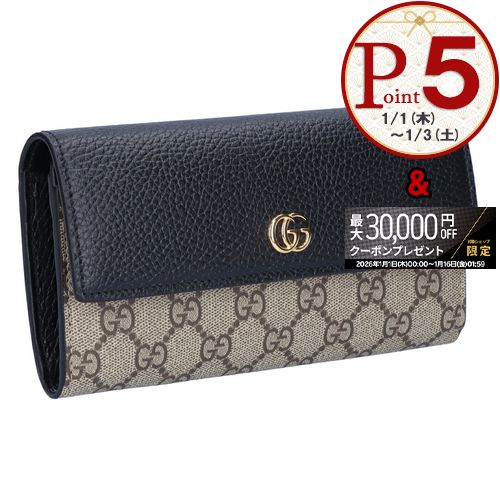 楽天市場】グッチ 長財布 レディース ダブルG バイカラー