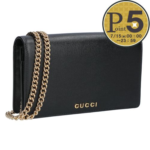 【18日0時～72h限定ポイント5倍】 グッチ GUCCI チェーンウォレット ミラー付き ミニバッグ クラッチバッグ GUCCI SCRIPT グッチ スクリプト 772643 0OP0N 1000 【お取り寄せ】