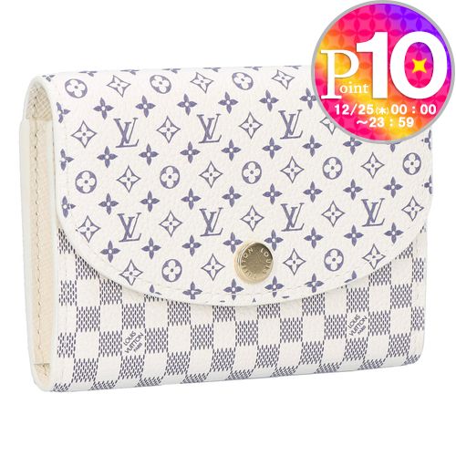 ルイヴィトン ダミエ アズール マルコ 二つ折り財布 ホワイト N60018 楽天市場】【財布】LOUIS VUITTON ルイ ヴィトン ダミエアズール