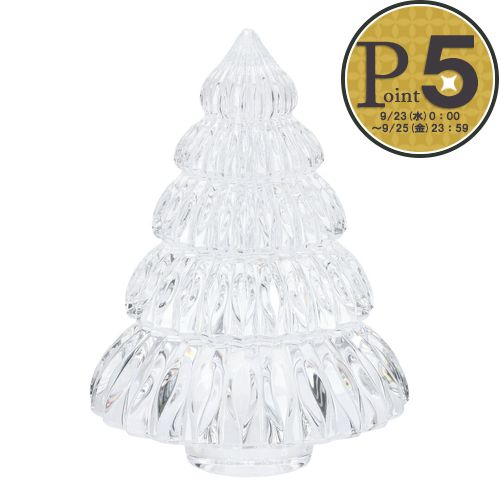 【25日0時～48h限定ポイント5倍】 バカラ BACCARAT 置物 オブジェ オーナメント クリスマスオーナメント ノエル クリスタル NOEL CLEAR MEDIUM ENCHANTING FIR 17CM 2815642｜テザーレブランドショップ