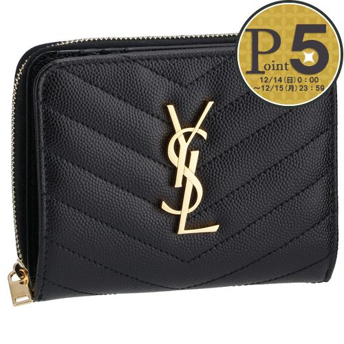 楽天市場】【新品】 サンローラン 二つ折り財布 アップタウン